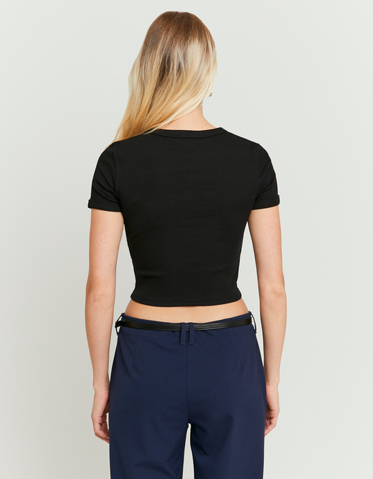 TALLY WEiJL, Black Basic T-shirt for Women