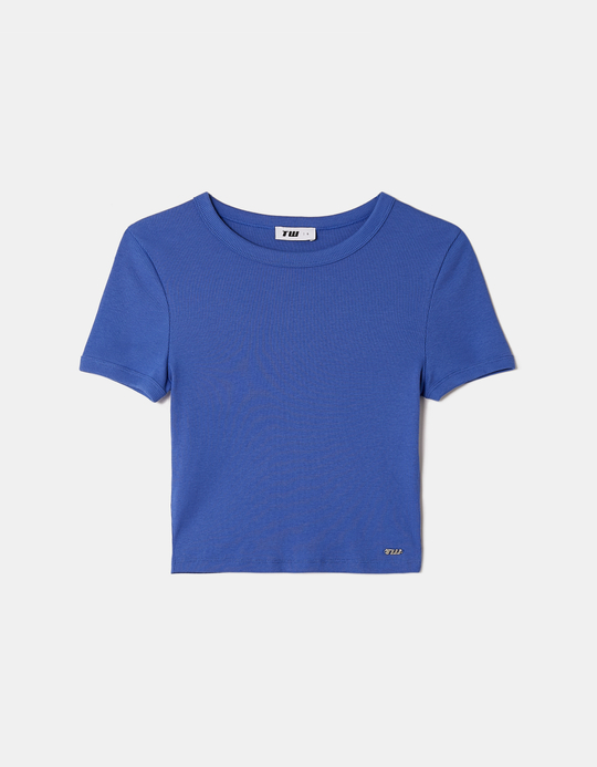 TALLY WEiJL, Blue Basic T-Shirt for Women
