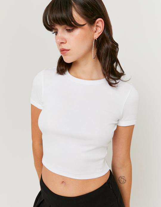 TALLY WEiJL, White Basic T-shirt for Women