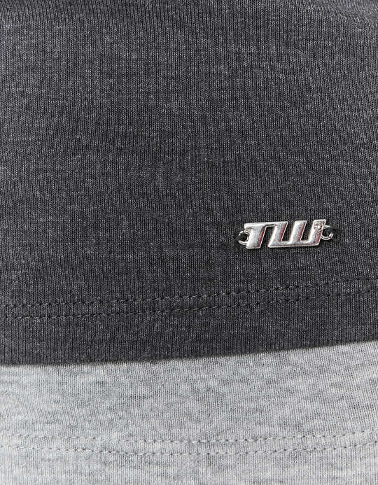 TALLY WEiJL, Grey Asymmetric T Shirt for Women