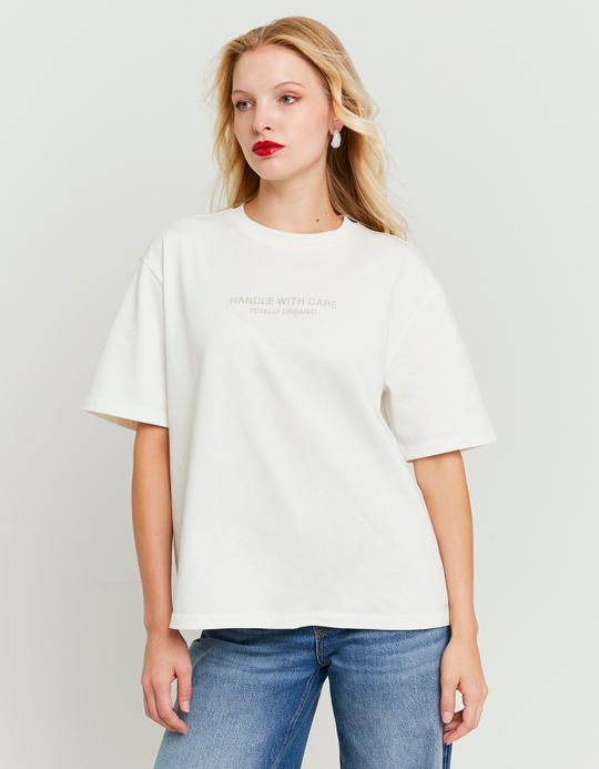 TALLY WEiJL, White Printed T-shirt for Women