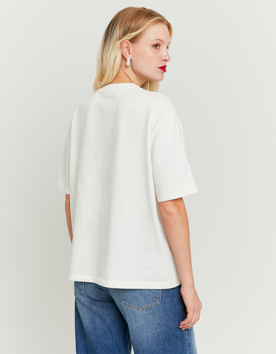 TALLY WEiJL, White Printed T-shirt for Women