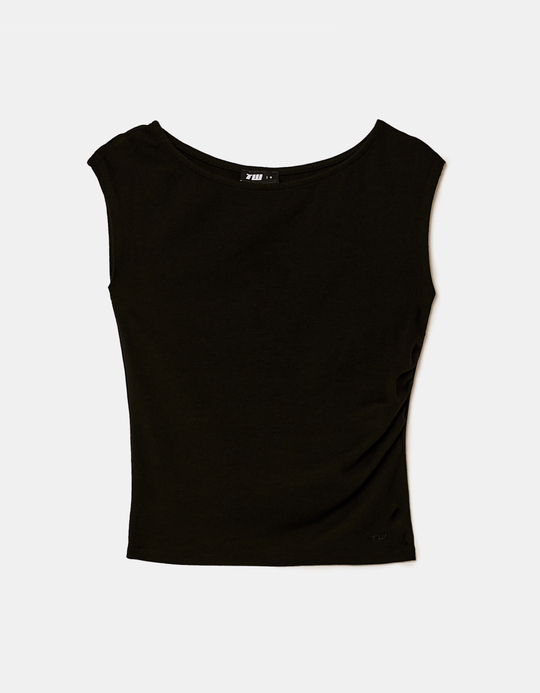 TALLY WEiJL, Top Noir Col Rond for Women