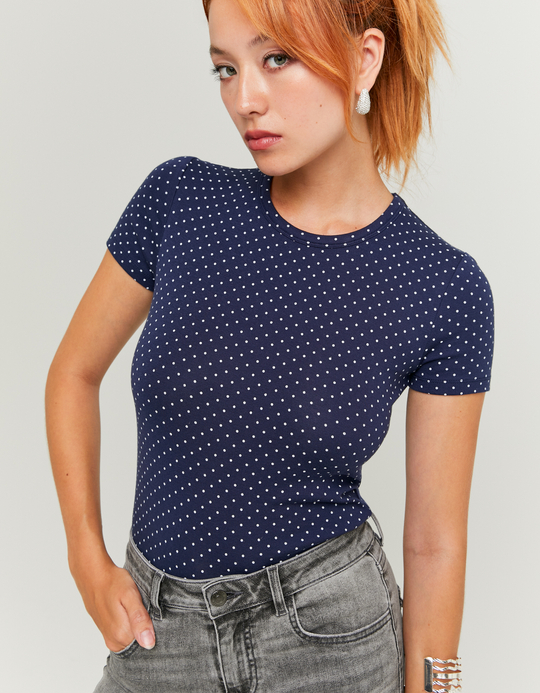 TALLY WEiJL, T-shirt cropped a pois for Women