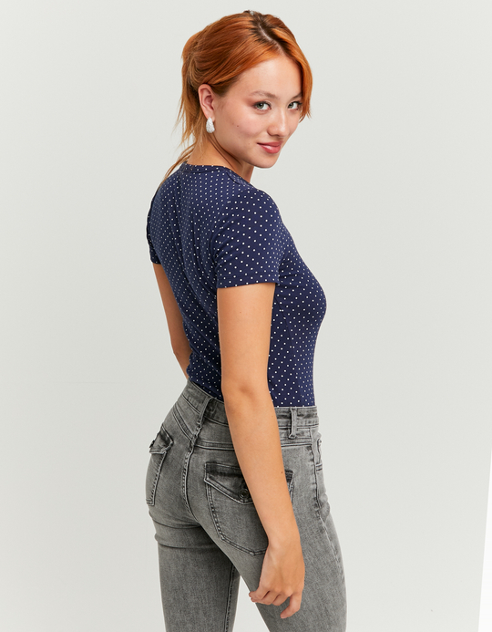 TALLY WEiJL, Gepunktetes Cropped T-Shirt for Women