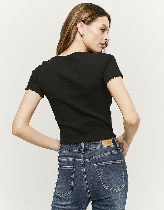 TALLY WEiJL, Black Basic Top for Women