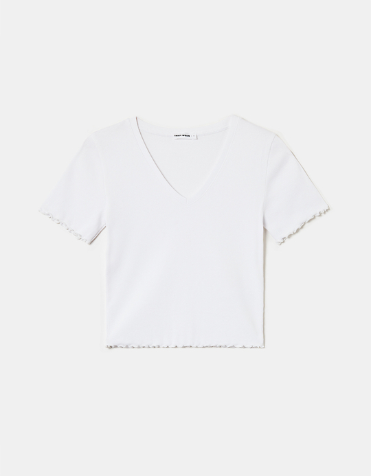 TALLY WEiJL, T-shirt Court Manches Courtes Blanc for Women