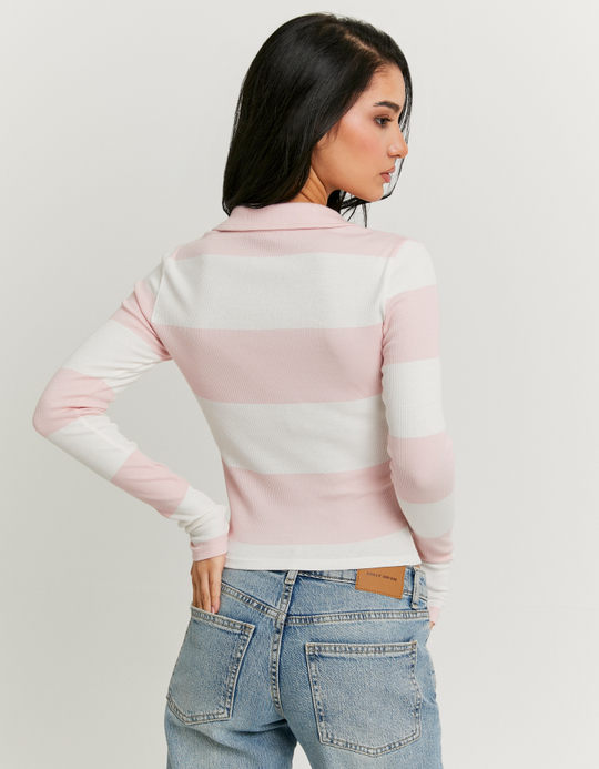 TALLY WEiJL, T-Shirt Rose à Manches Longues for Women