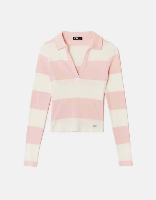 TALLY WEiJL, T-Shirt Rose à Manches Longues for Women
