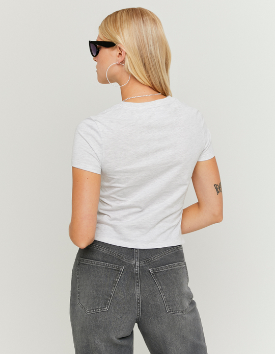 TALLY WEiJL, T-Shirt Grigia basica for Women