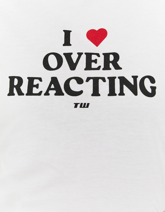 TALLY WEiJL, White Printed T-Shirt for Women