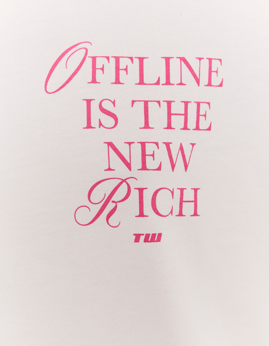 TALLY WEiJL, Pink Oversized Printed T-Shirt for Women