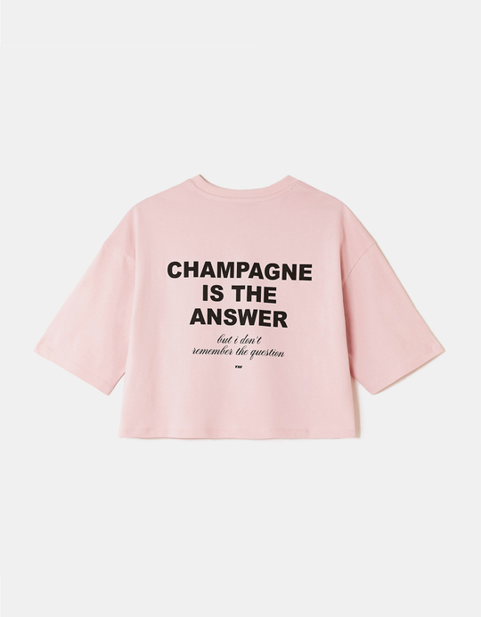 TALLY WEiJL, Rosa Bedrucktes Oversize T Shirt for Women