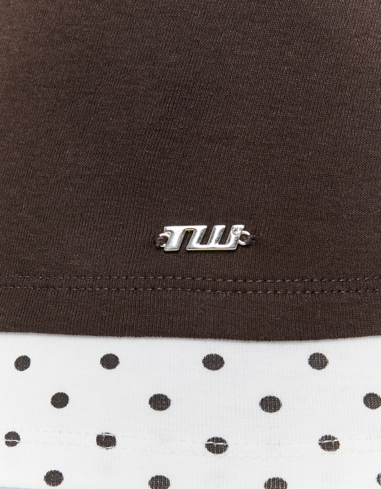 TALLY WEiJL, Braunes T-Shirt for Women