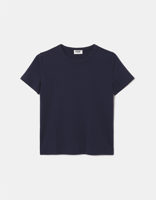 TALLY WEiJL, Blaues Basic T-Shirt for Women
