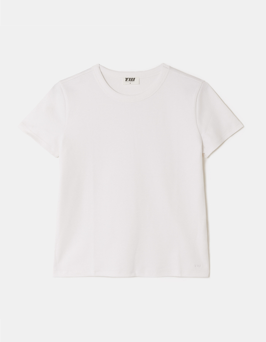 TALLY WEiJL, T-Shirt Basic Blanc for Women