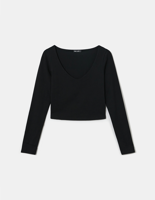 TALLY WEiJL, Langärmeliges Basic T Shirt for Women
