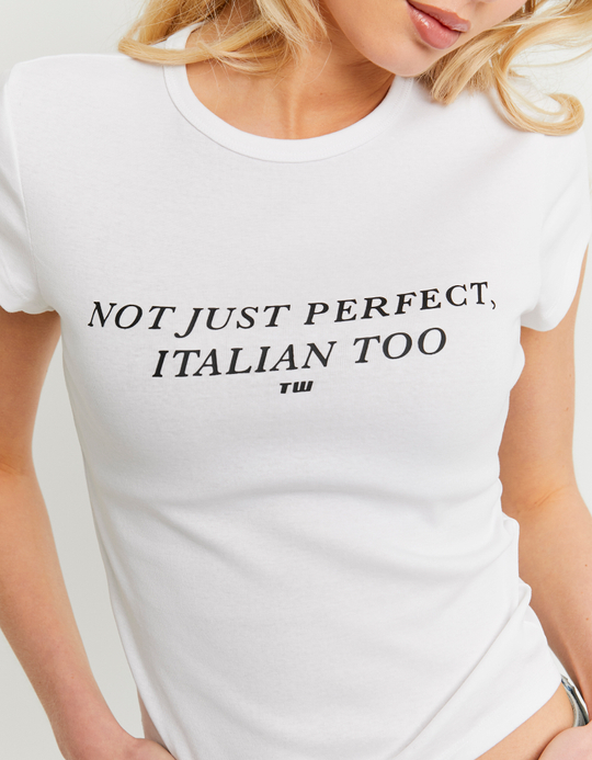 TALLY WEiJL, T-Shirt Blanc Imprimé for Women