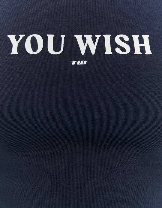 TALLY WEiJL, Blue Printed T-Shirt for Women