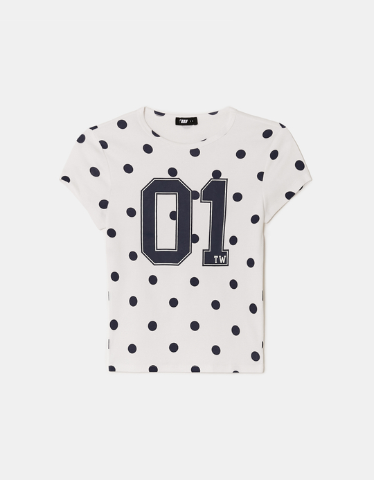 TALLY WEiJL, Weißes Print-T-Shirt for Women