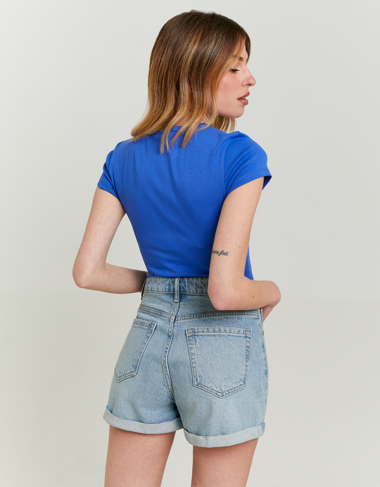 TALLY WEiJL, T-shirt Μπλε με στάμπα for Women