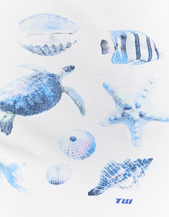 TALLY WEiJL, T-shirt Λευκό με στάμπα for Women