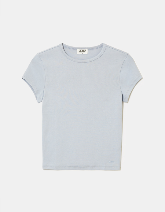 TALLY WEiJL, Blaues Basic T-Shirt for Women