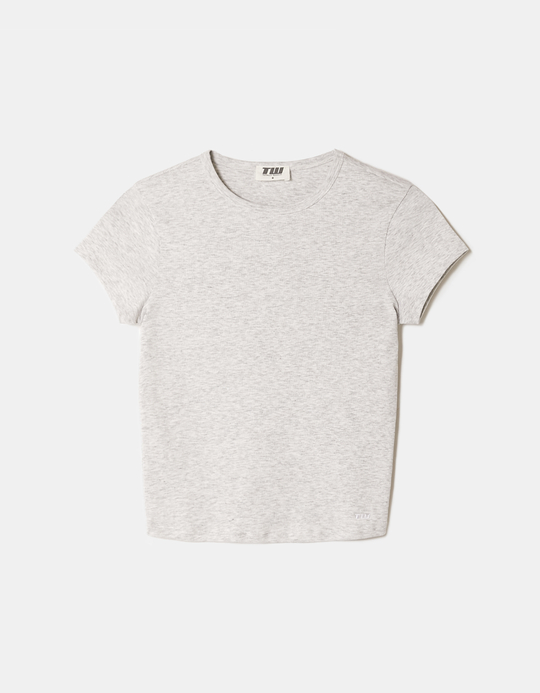TALLY WEiJL, Grey Basic T-shirt for Women
