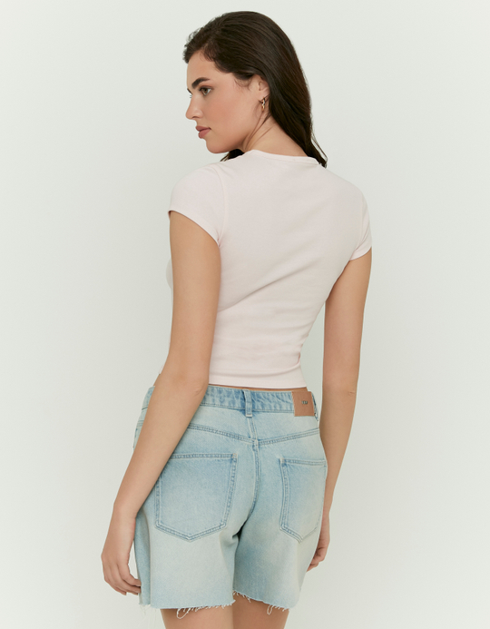 TALLY WEiJL, Pink Basic T Shirt for Women