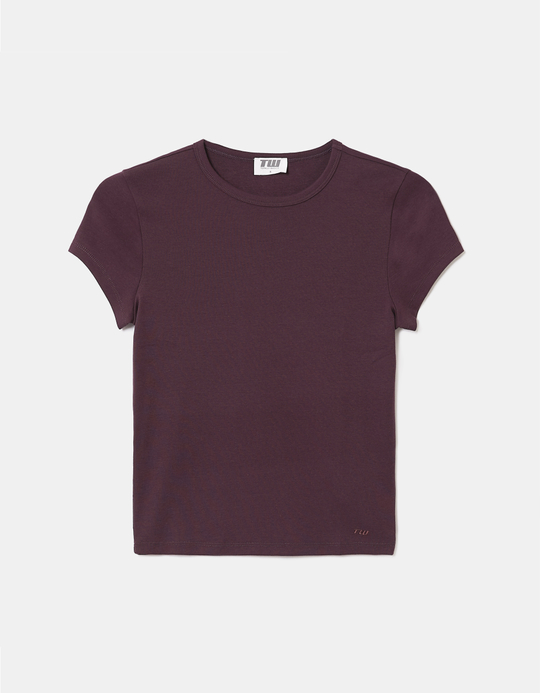 TALLY WEiJL, Lila Basic T Shirt for Women