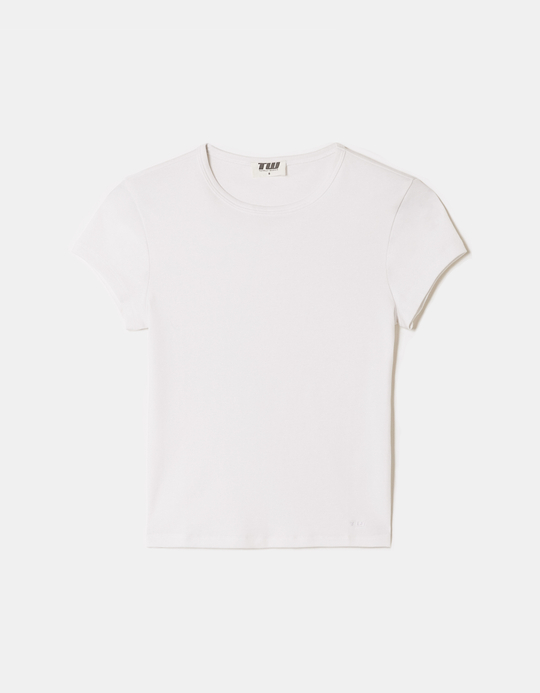 TALLY WEiJL, Weißes Basic-T-Shirt for Women