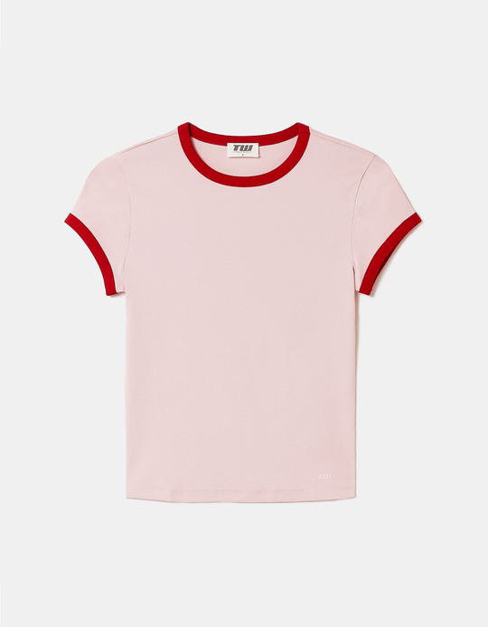 TALLY WEiJL, Rosa Basic T-Shirt for Women