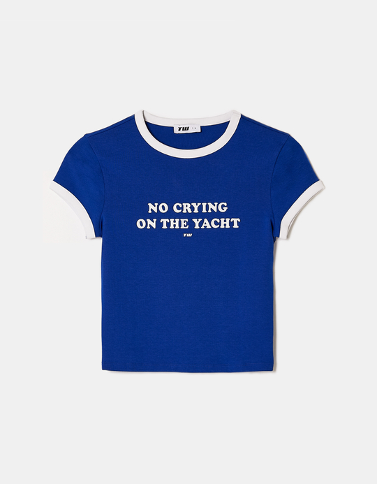 TALLY WEiJL, T-Shirt Stampata Blu for Women