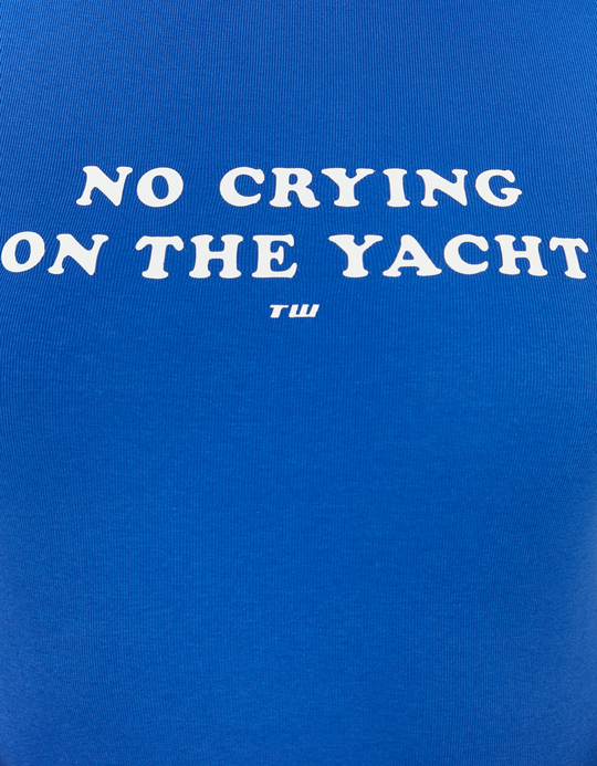 TALLY WEiJL, Blue Printed T-Shirt for Women