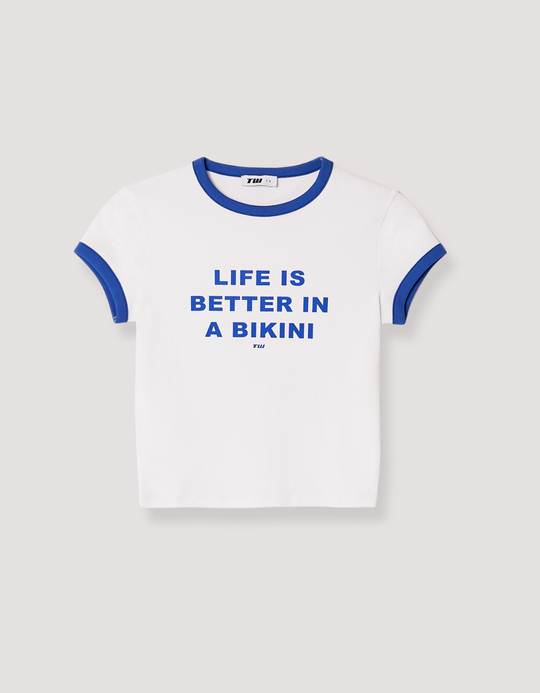 TALLY WEiJL, Weißes T-Shirt mit Print for Women