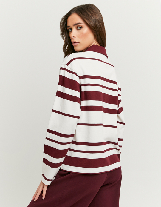 TALLY WEiJL, T-shirt a righe bordeaux for Women