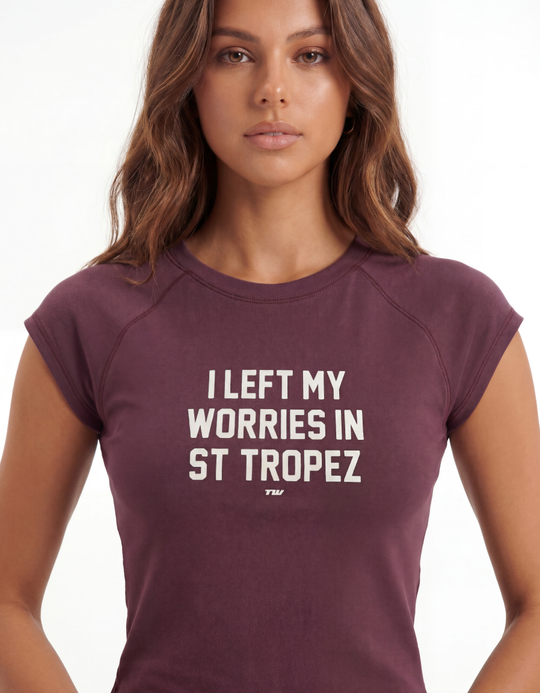 TALLY WEiJL, Purple Printed T-Shirt for Women