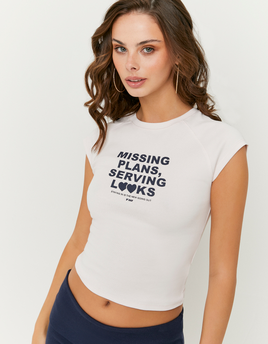 TALLY WEiJL, T-shirt rosa stampata for Women