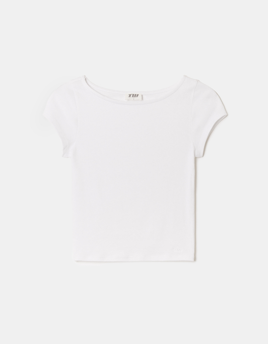 TALLY WEiJL, Weißes Basic T-Shirt for Women