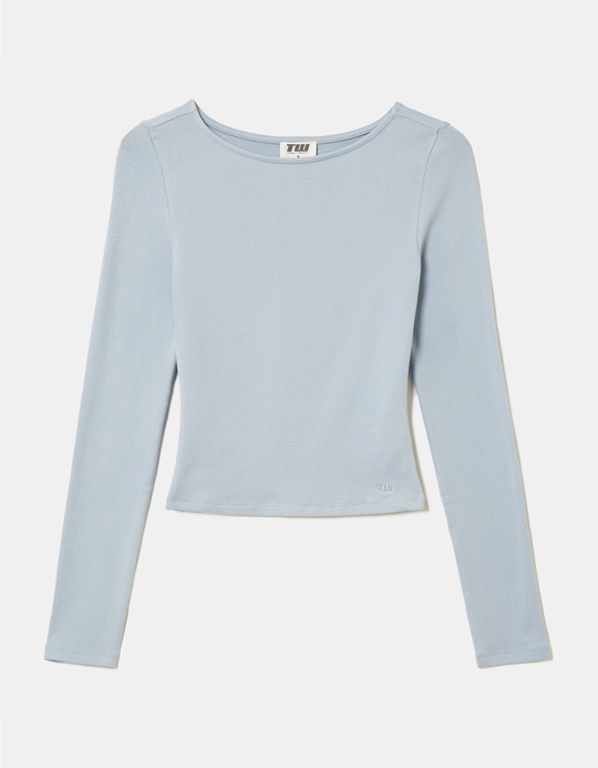 TALLY WEiJL, Blue Long Sleeve Top for Women