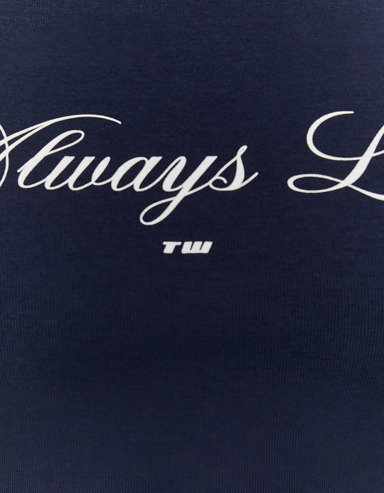 TALLY WEiJL, Blue Printed T-Shirt for Women