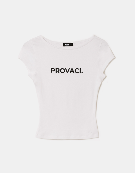 TALLY WEiJL, Weißes Print T-Shirt for Women