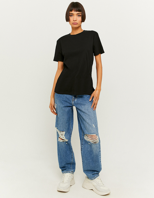 TALLY WEiJL, Schwarzes Basic T-Shirt for Women