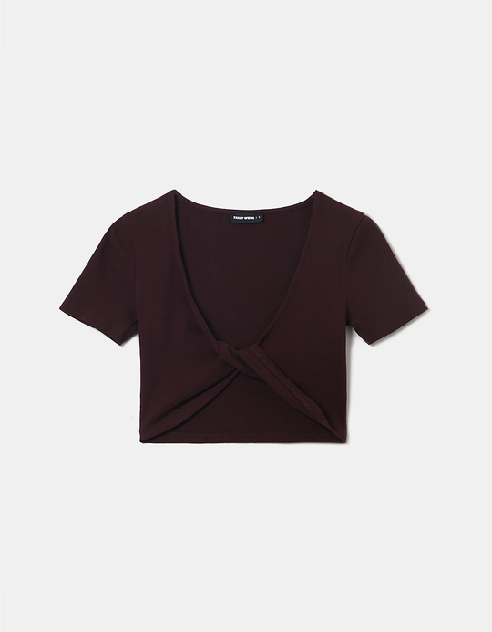 TALLY WEiJL, Πλεκτό Crop Top for Women