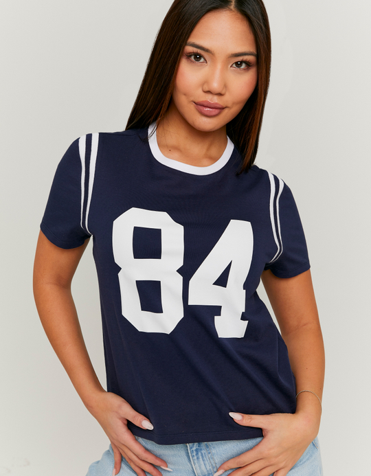 TALLY WEiJL, Blue Printed T-shirt for Women