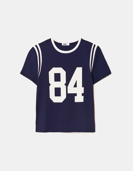 TALLY WEiJL, Blaues Print-T-Shirt for Women