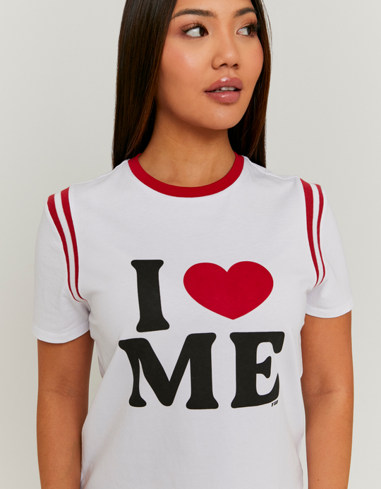 TALLY WEiJL, White Printed T-shirt for Women
