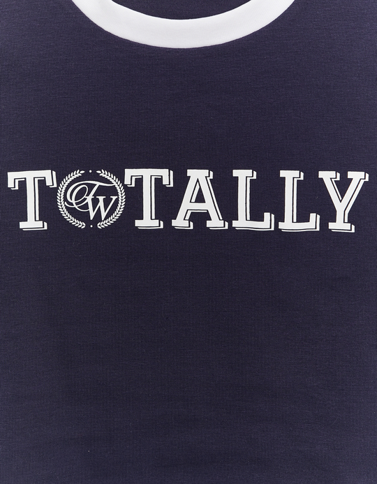 TALLY WEiJL, T-shirt Μπλε με στάμπα for Women