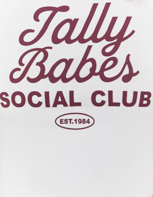 TALLY WEiJL, White Printed T-Shirt for Women