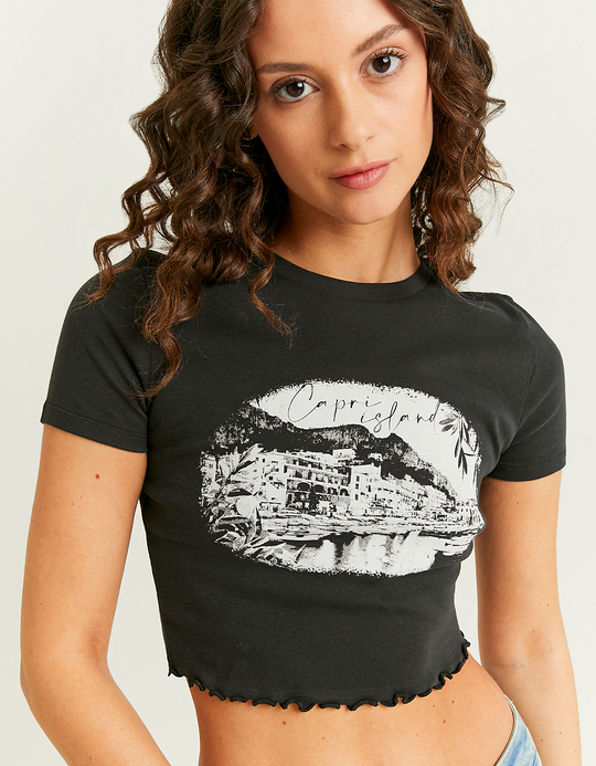TALLY WEiJL, T-shirt Printed Μαύρο for Women